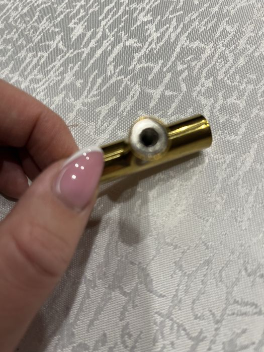 Uchwyt meblowy T reling do szafek złoty 5cm