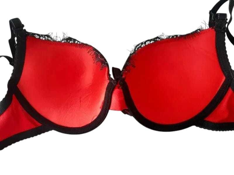 Nowy czerwony stanik biustonosz Weiyesi 70B push up bielizna damska