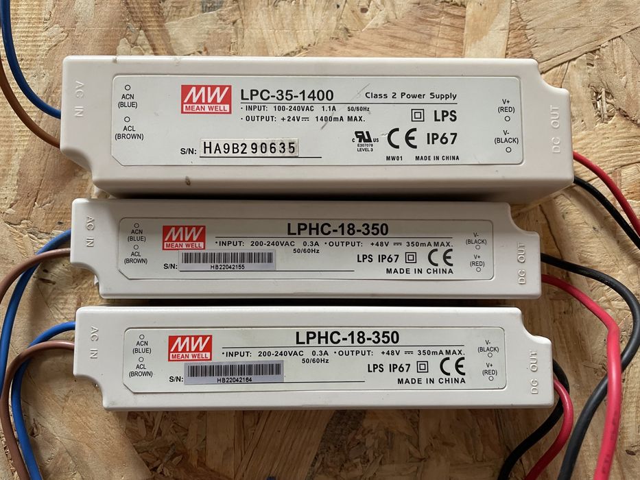 Блок питания MEAN WELL LPC-35-1400, LPHC-18-350