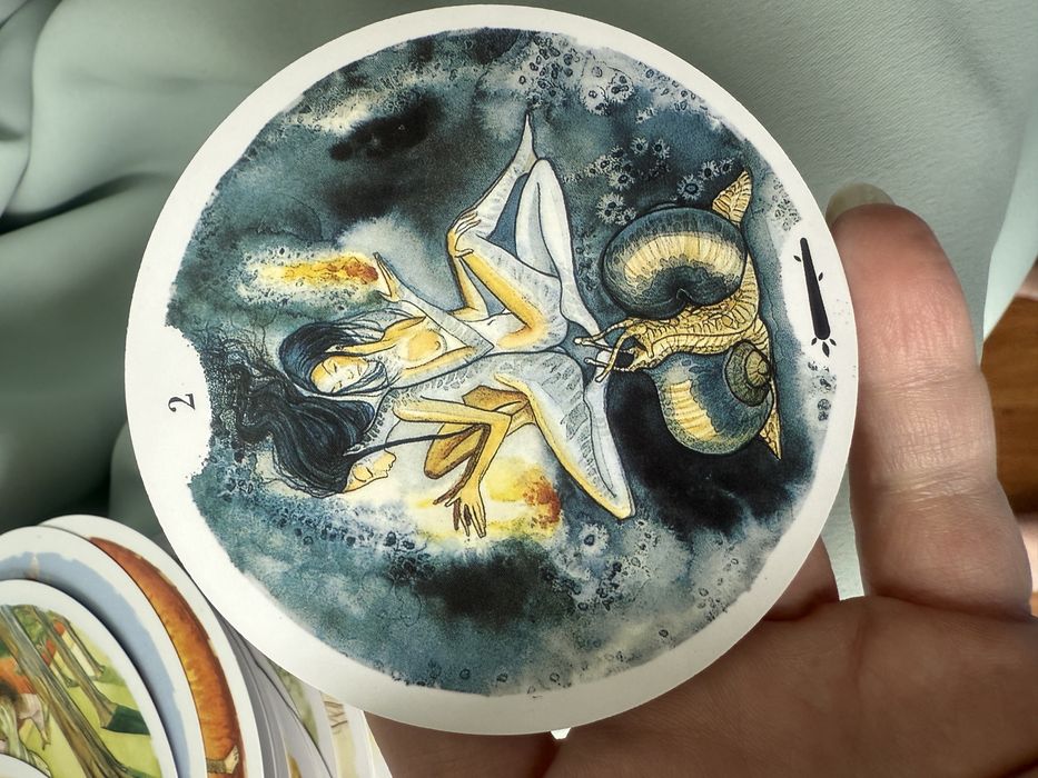 Talia kart Tarota „Circle of Life” 78 kart w kształcie koła