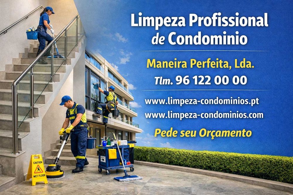 Limpeza de Condomínios! Zona de Lisboa, Odivelas, Amadora