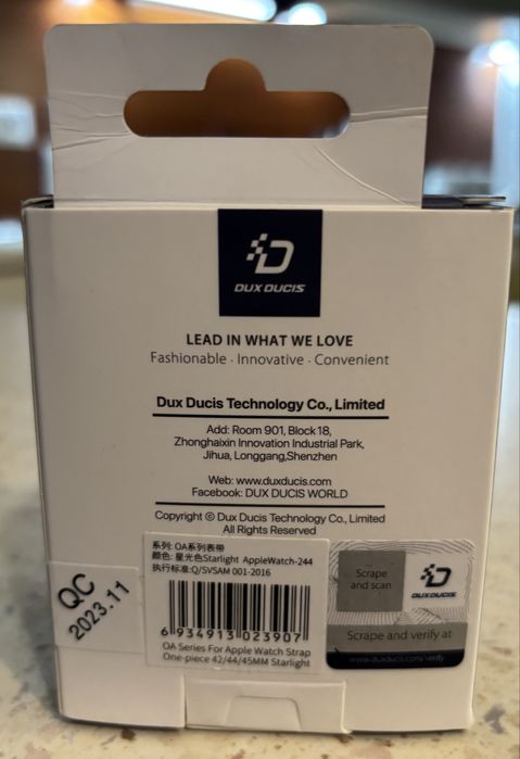 Apple etui + pasek do Apple Watch 4/5/6/7/8/9/SE 44mm/45mm DUX DUCIS