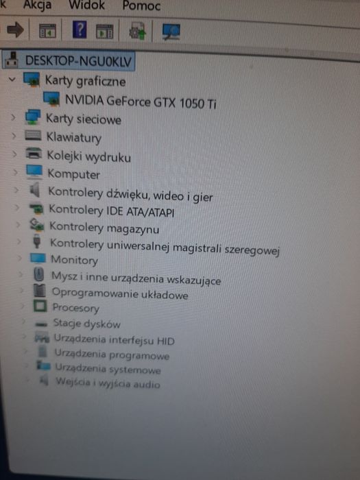 Komputer gemingowy Windows 11  256 SSD Nvidia GTX 1050i z monitorem