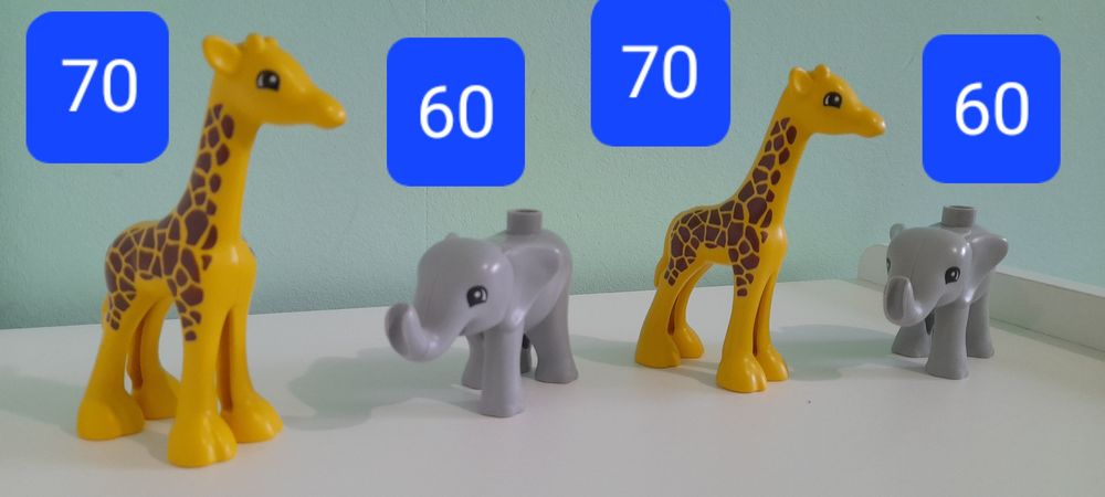 Деталі lego duplo машинки звірі дерева