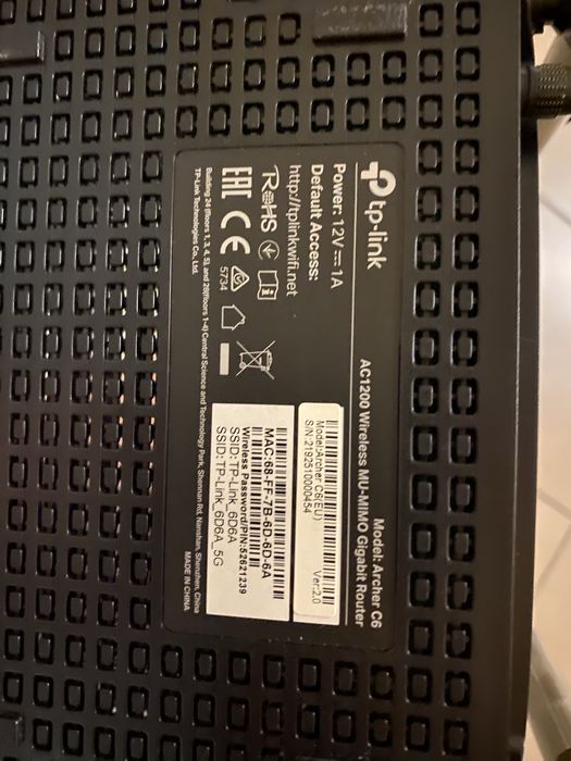 Router TP-Link C6 AC1200