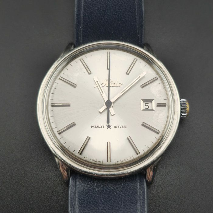 Mido Multi Star Zegarek  Szwajcarski męski vintage jumbo 37mm
