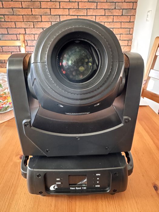 2xEVOLIGHTS NEO SPOT 130W głowica ruchoma LED + CASE + PRZEWODY  5metrów