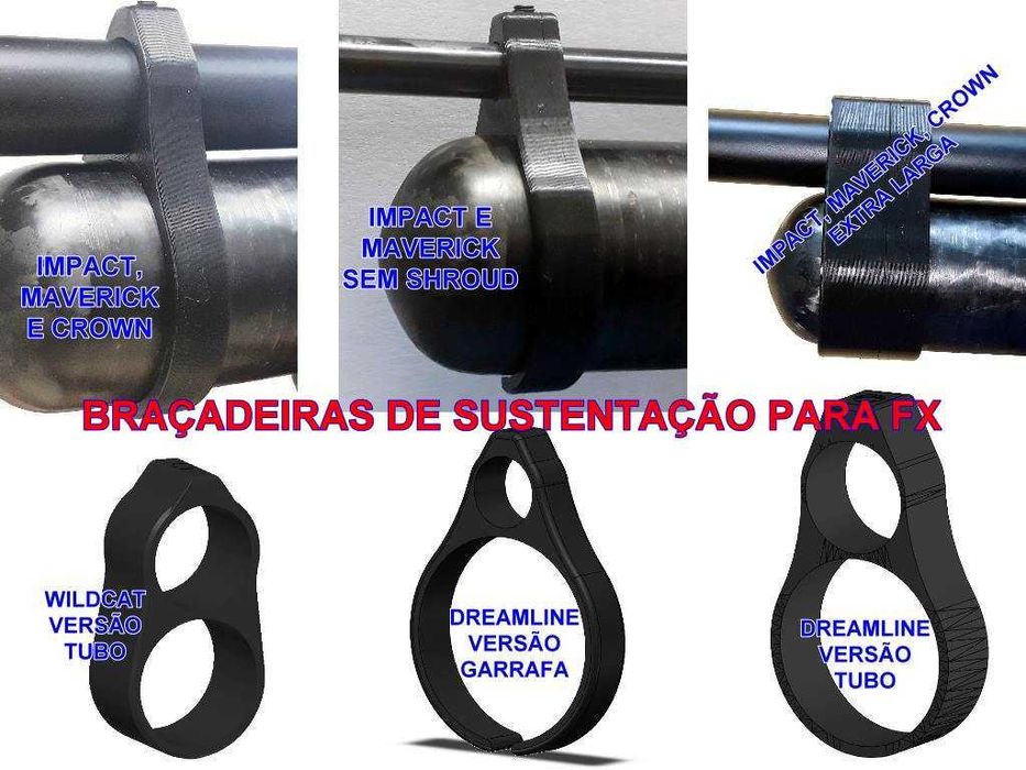 Braçadeiras de sustentação para canos FX