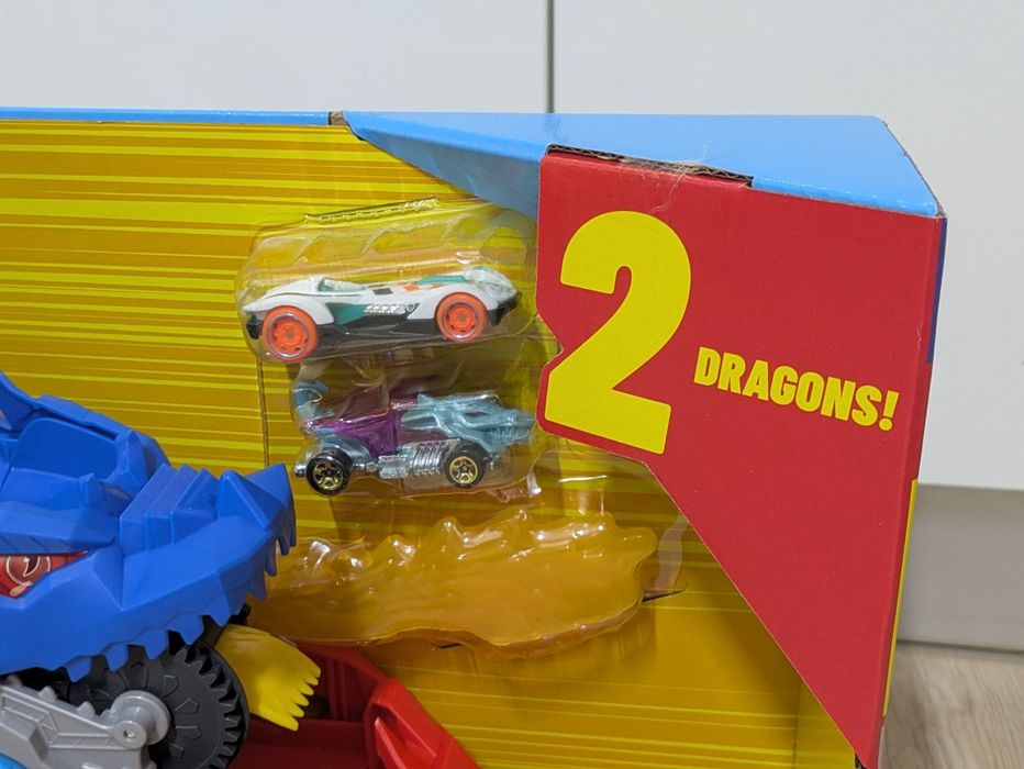 Hot Wheels City - Dragão Transportador com Ataque Duplo