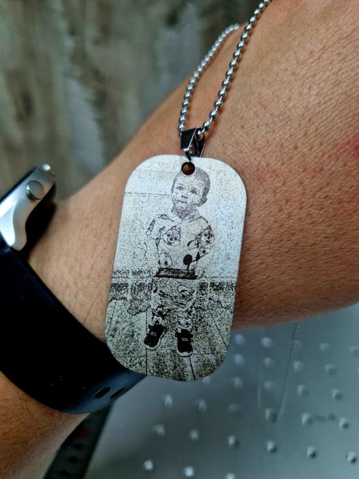 Житони сталеві (1.5-2.0мм) з ВАШИМ ГРАВІЮВАННЯМ/ФОТО