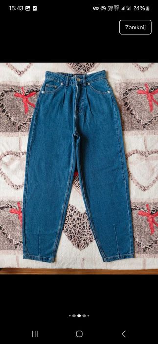 Jeansowe spodnie Baggy hight waist House