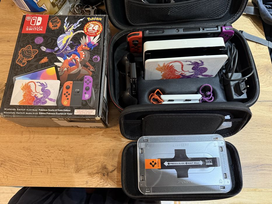 Konsola NINTENDO Switch OLED Edycja Pokemon- Obudowa+ Szkło+ GRATIS!!