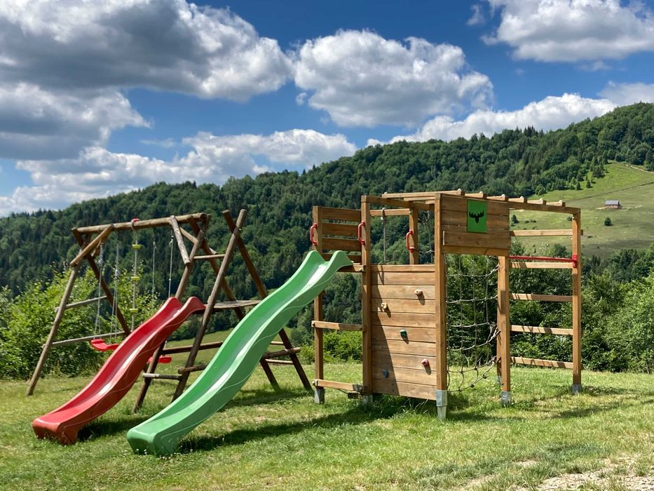 Domek z kominkiem w górach widok na Tatry ferie jacuzzi balia wczasy cisza, Gorce, owce