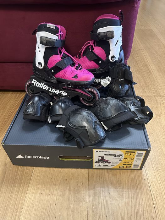 Ролики rollerblade 3 wd g 28-32 та захист oxelo