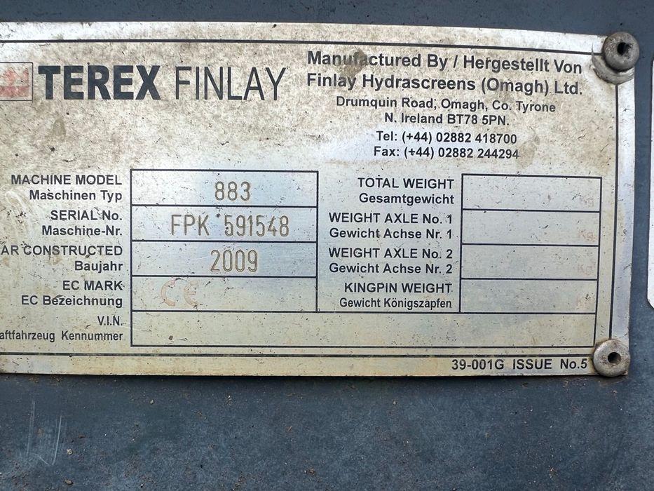 Przesiewacz finlay 883 sandvik qe 341 Warrior 1800