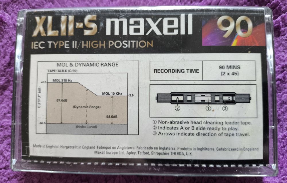Кассеты Maxell UDll -CD90 TDK CDing- ll TDK D90 Maxell XLll-S Sony HF