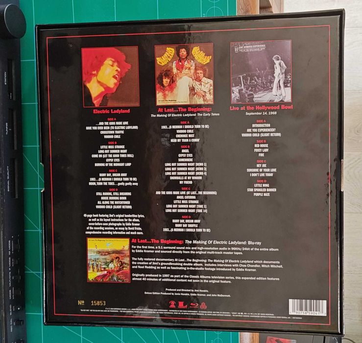 Jimi Hendrix Electric Ladyland 6LP+Blu-ray Deluxe Edition USA
