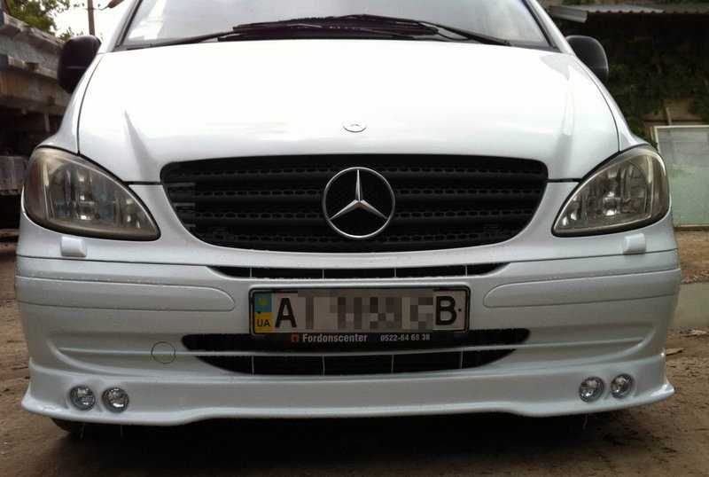 Юбка задняя Вито 639 накладка на задний бампер Mercedes Viano Vito 639