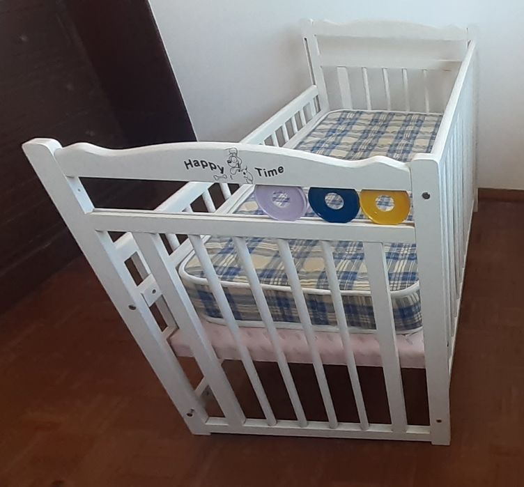 Cama de grades branca