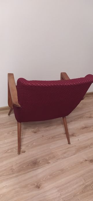Fotel  na sprężynach PRL