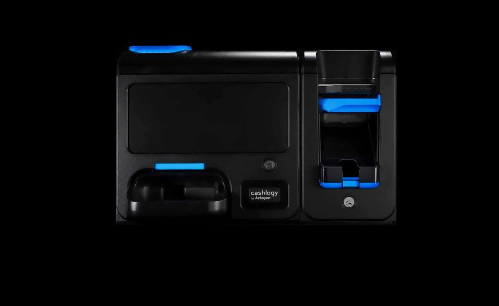 Máquina de pagamentos e trocos Azkoyen Cashlogy 2023