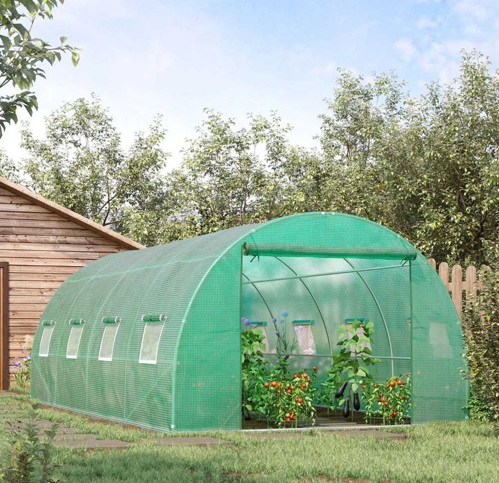 TUNEL Ogrodowy Foliowy 3x6m 2x3m 2,5x4m Szklarnia GRUBE RURKI 25mm