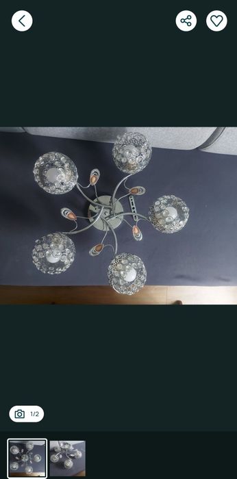 Lampa sufitowa śliczna