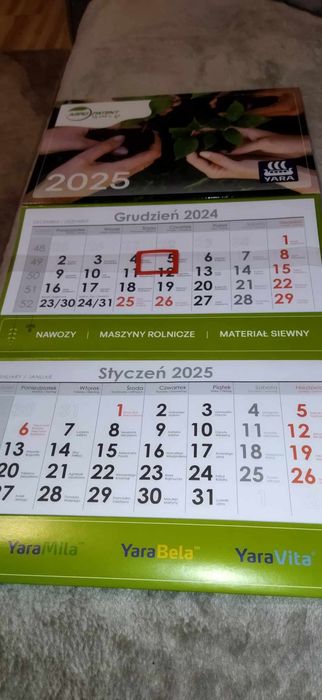 Kalendarz ścienny 2025