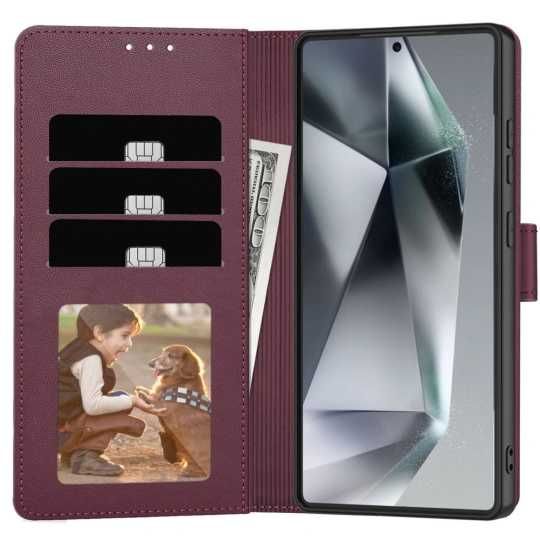 etui techprotect zamykane do xiaomi redmi NOTE 15 PRO 5G bordowe