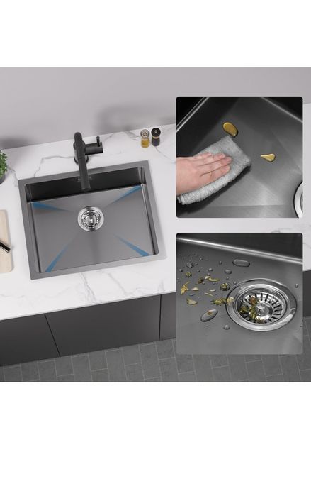 Pia Inox Preta 50x40