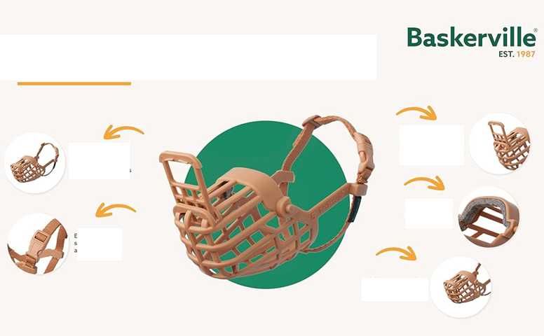 Kaganiec Klasyczny z tworzywa sztucznego Baskerville Rozmiar 4 pies