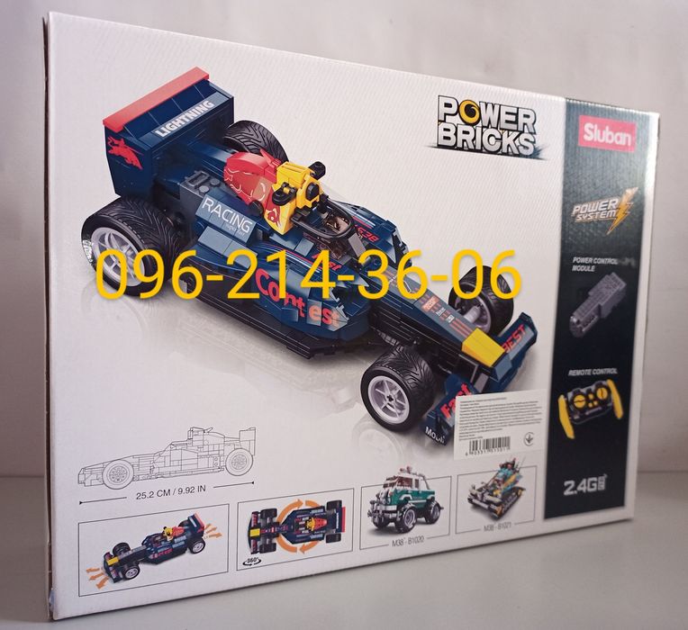 Конструктор на РУ SLUBAN M38-B1023 "Гоночная машина Formula 1", 423дет