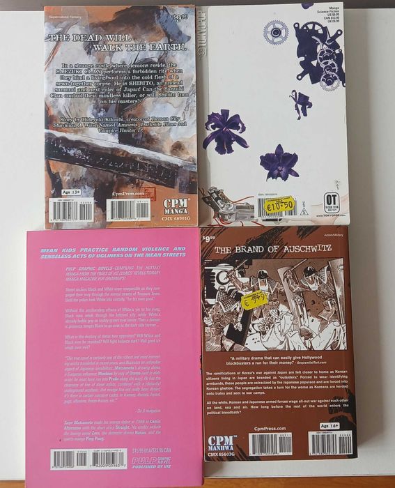 Pack Mangás Variados 4 Volumes | Inglês | Ótima Oportunidade