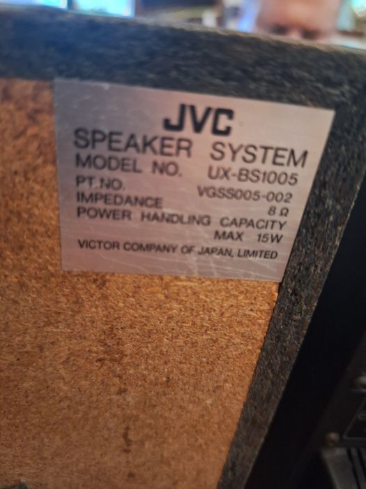 WIEŻA  JVC Model UX T1/kolumny model UX-BS1005