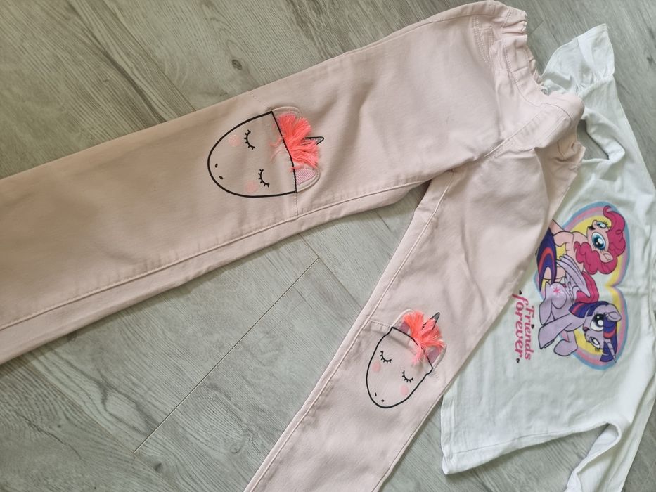 Komplet my Little Pony H&M jednorożec rozmiar 128/134