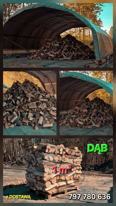 BRZOZA DĄB * Drewno Kominkowe i opałowe z DOSTAWĄ ( opał, drzewo eko)