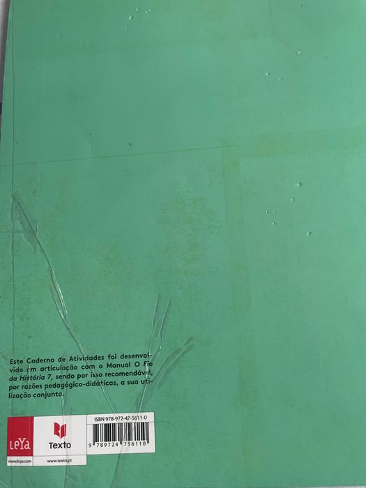 Caderno de atividades história