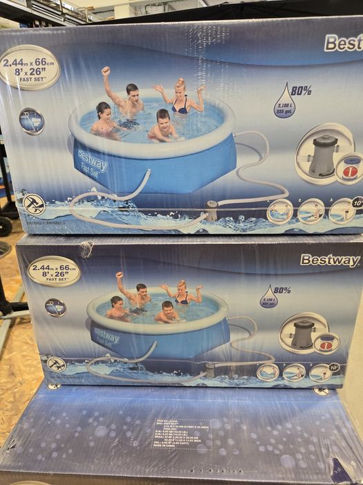 Piscinas 244x66 cm novas embaladas com filtro para entregas