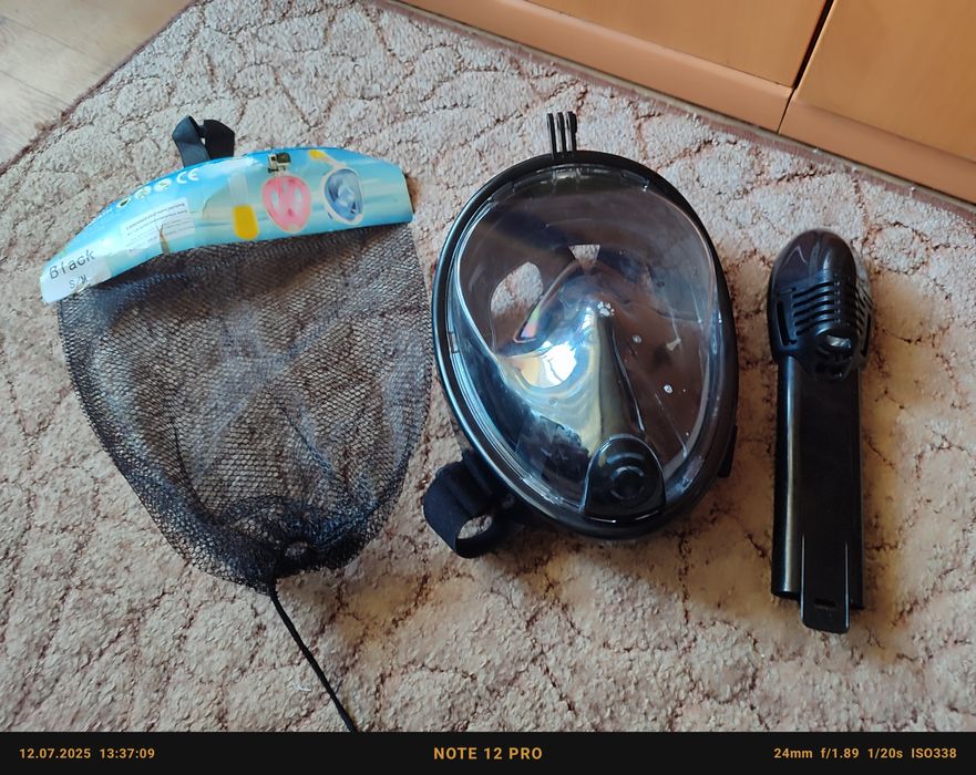 Маска новая для подводного плавания , дайвинга  полнолицевая

Стан но