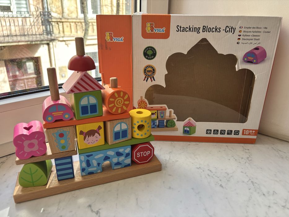 Замок складанка деревяний відерце сортер