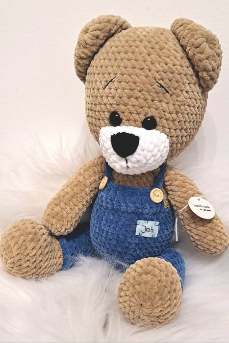 Miś Wojtek handmade rękodzieło na szydełku