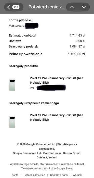 Google Pixel 11 Pro Brand New