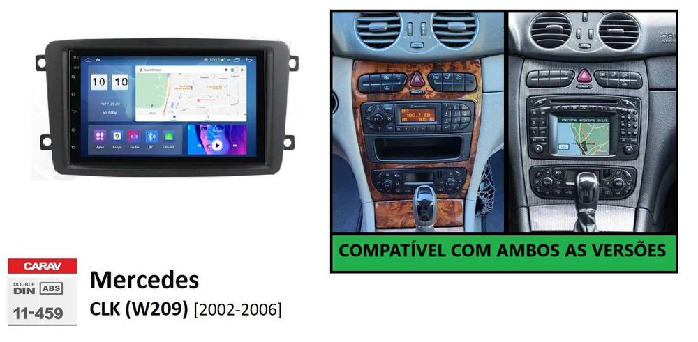Rádio 2DIN Mercedes CLK • Android GPS • W209 • CLK200 CLK230 CLK270