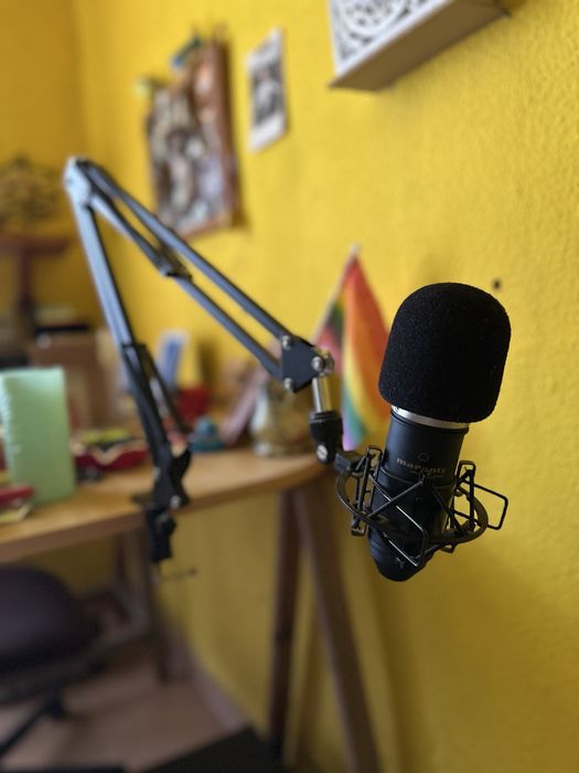 Microfone Marantz com suporte