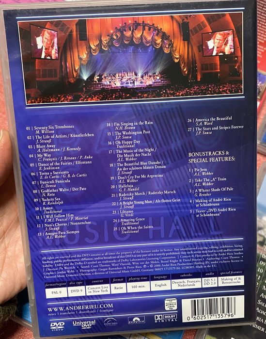 7 DVD André Rieu (como novos)