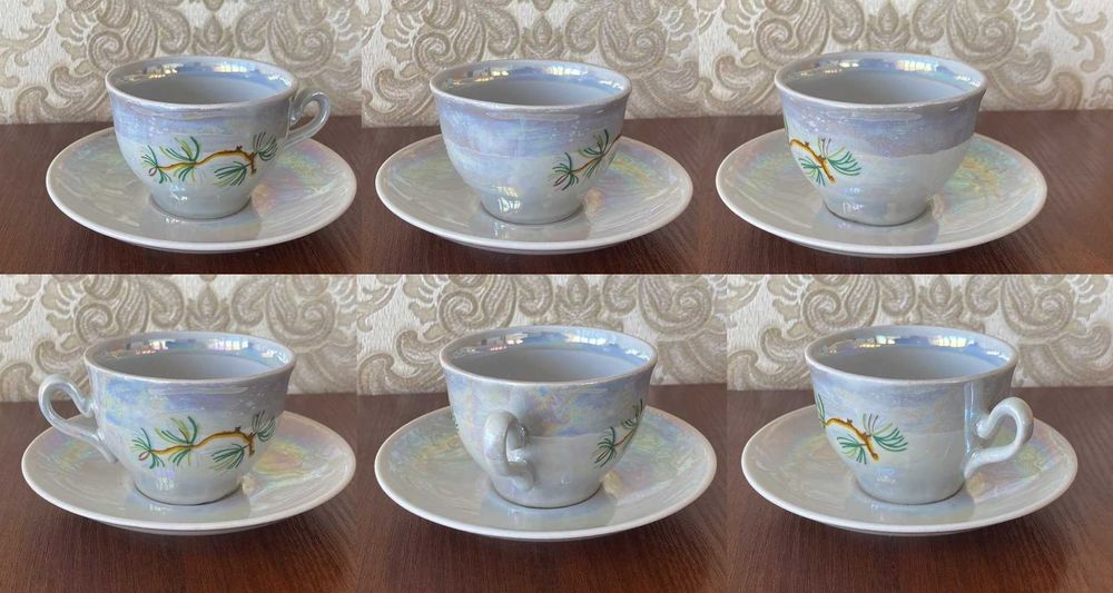 Сервиз кофейный "Шишки" 15 предметов Полтава