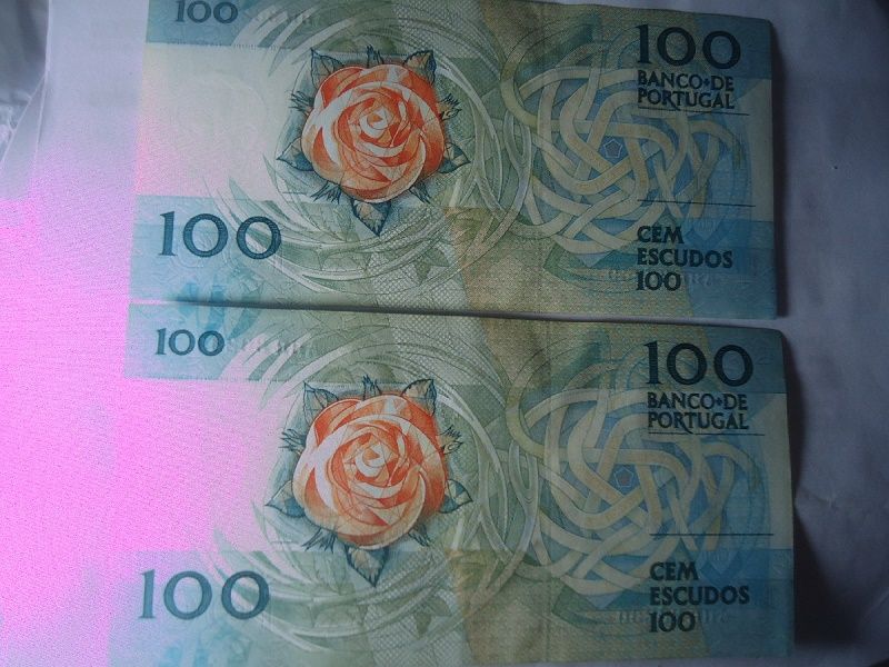 Notas Raras 100 escudos (Números série Seguidos)