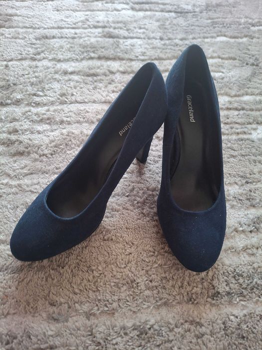 Sapatos Camurça Azul