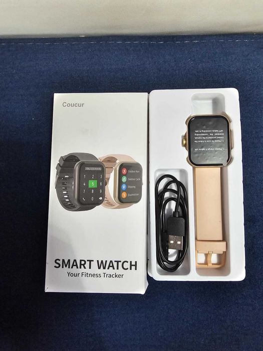 Zegarek Smartwatch różowy 1.96" bluetooth, 113 trybów IP68 Android iOS