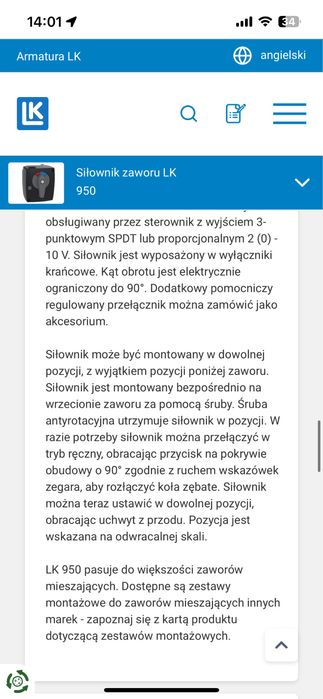 Siłownik zaworu Valve Actuartor